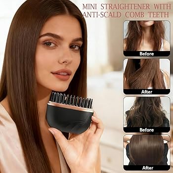 Portable Cordless Mini Straightening Brush
