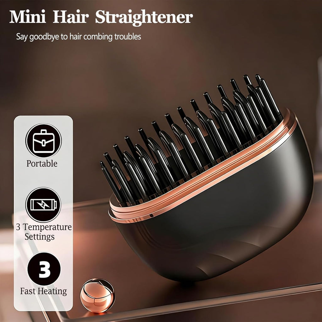 Portable Cordless Mini Straightening Brush