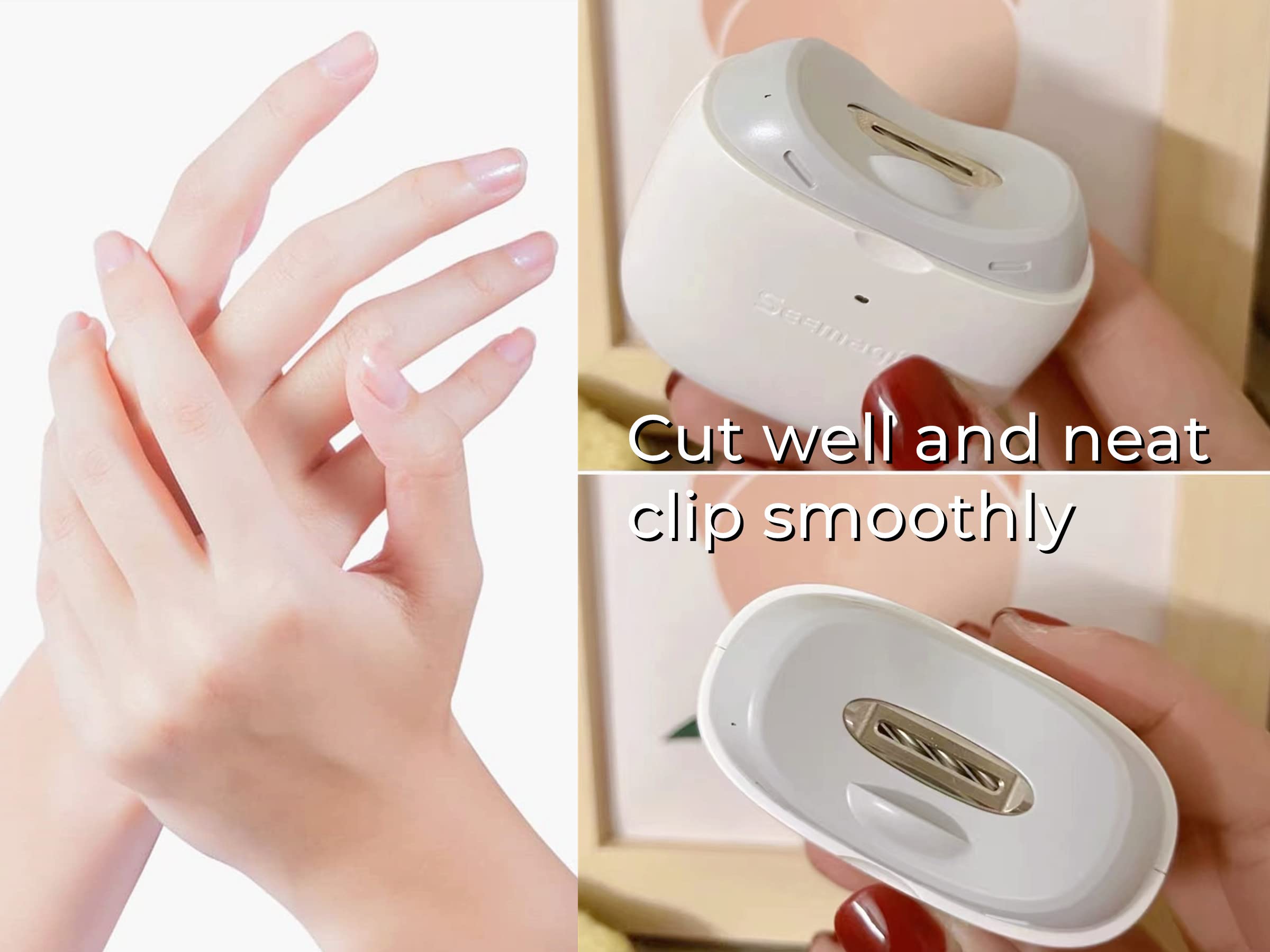 Seemagic Electric Automatic Nail Clippers Pro with Light