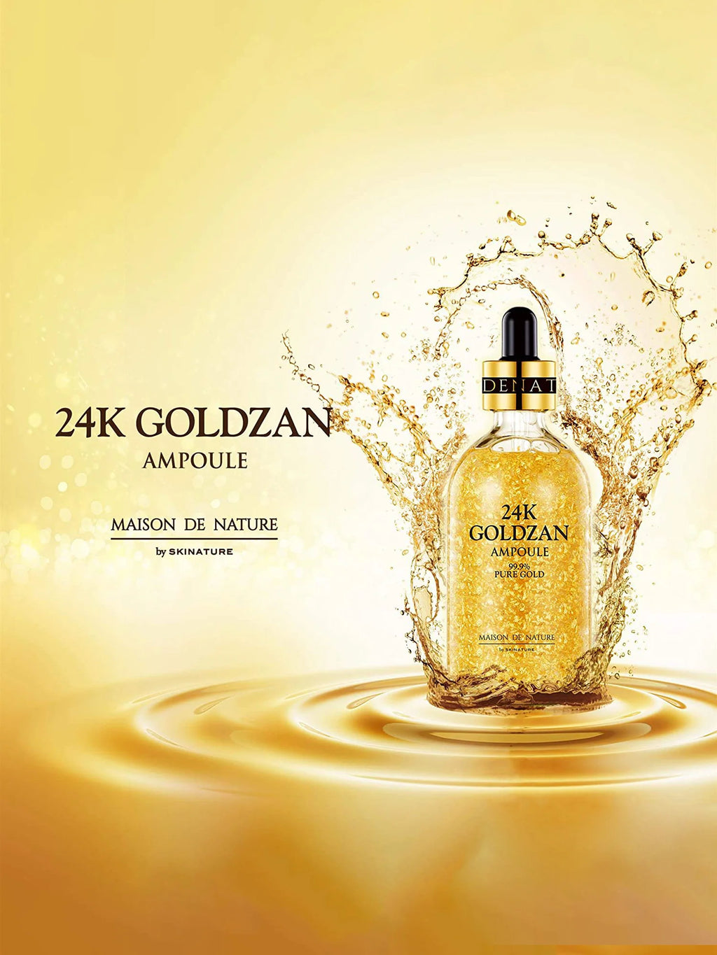 24k GOLDZAN AMPOULE 99.9% Pure Gold Serum