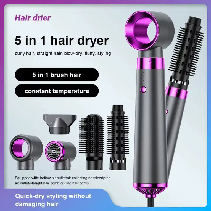 5 In 1 Hair Dryer Electric Hot Air Brush