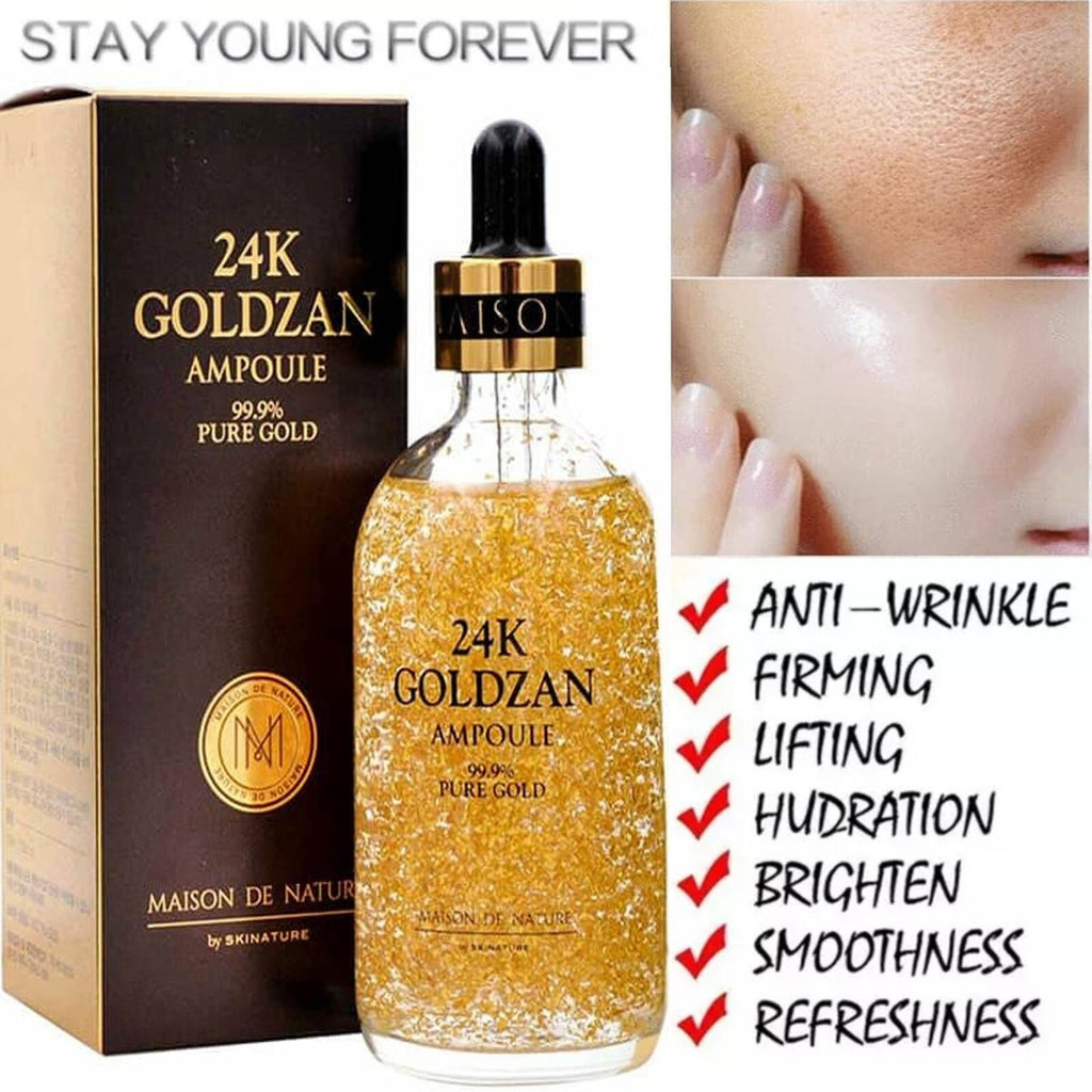 24k GOLDZAN AMPOULE 99.9% Pure Gold Serum